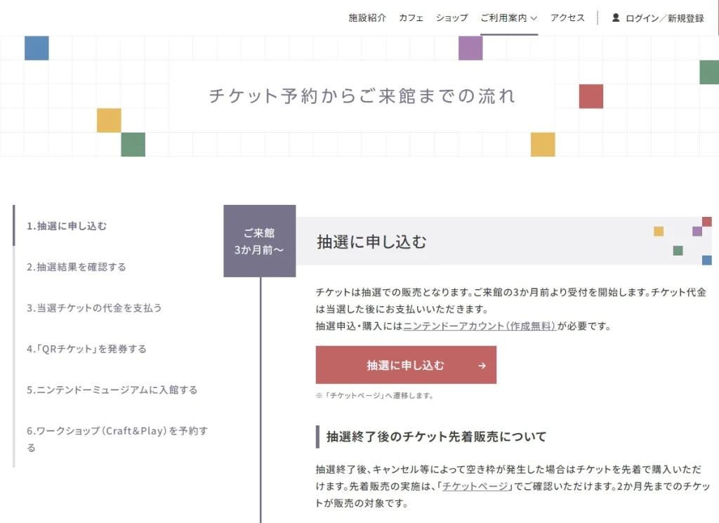 チケット購入方法